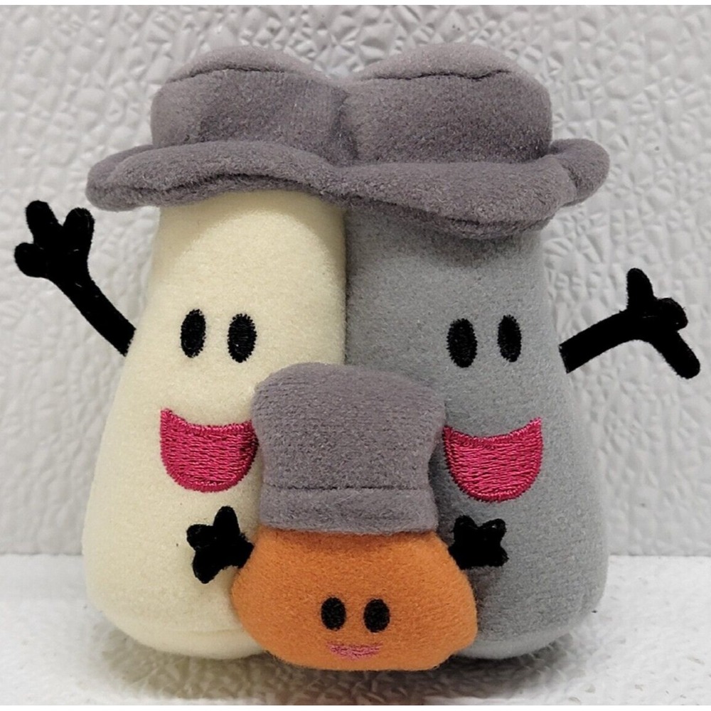 Vintage Blues Clues Mr. Salt, Mrs. Pepper & Paprika Plush Zip Pouch - Rare!